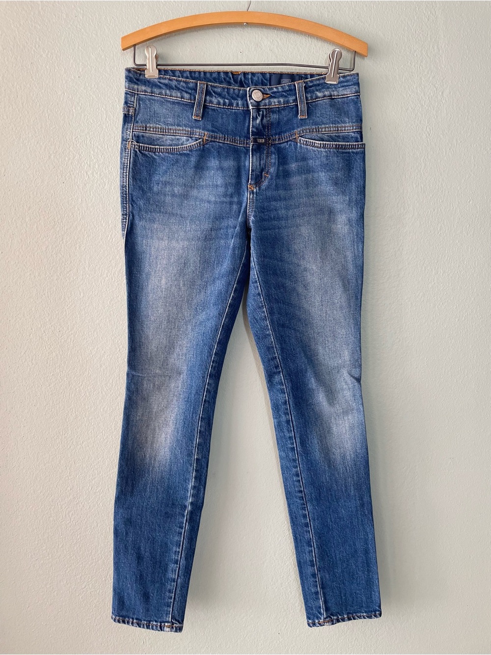 Closed | Worker X Medium Wash Mid-Rise Skinny Jeans
